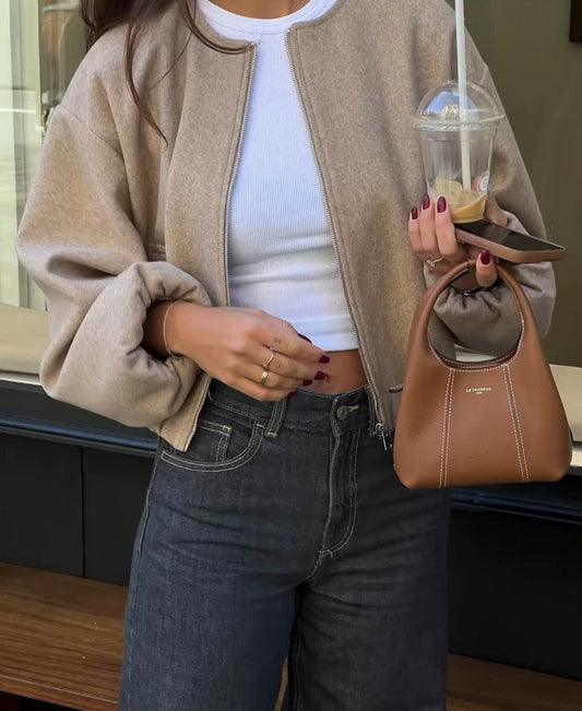 Chaqueta bumper paño