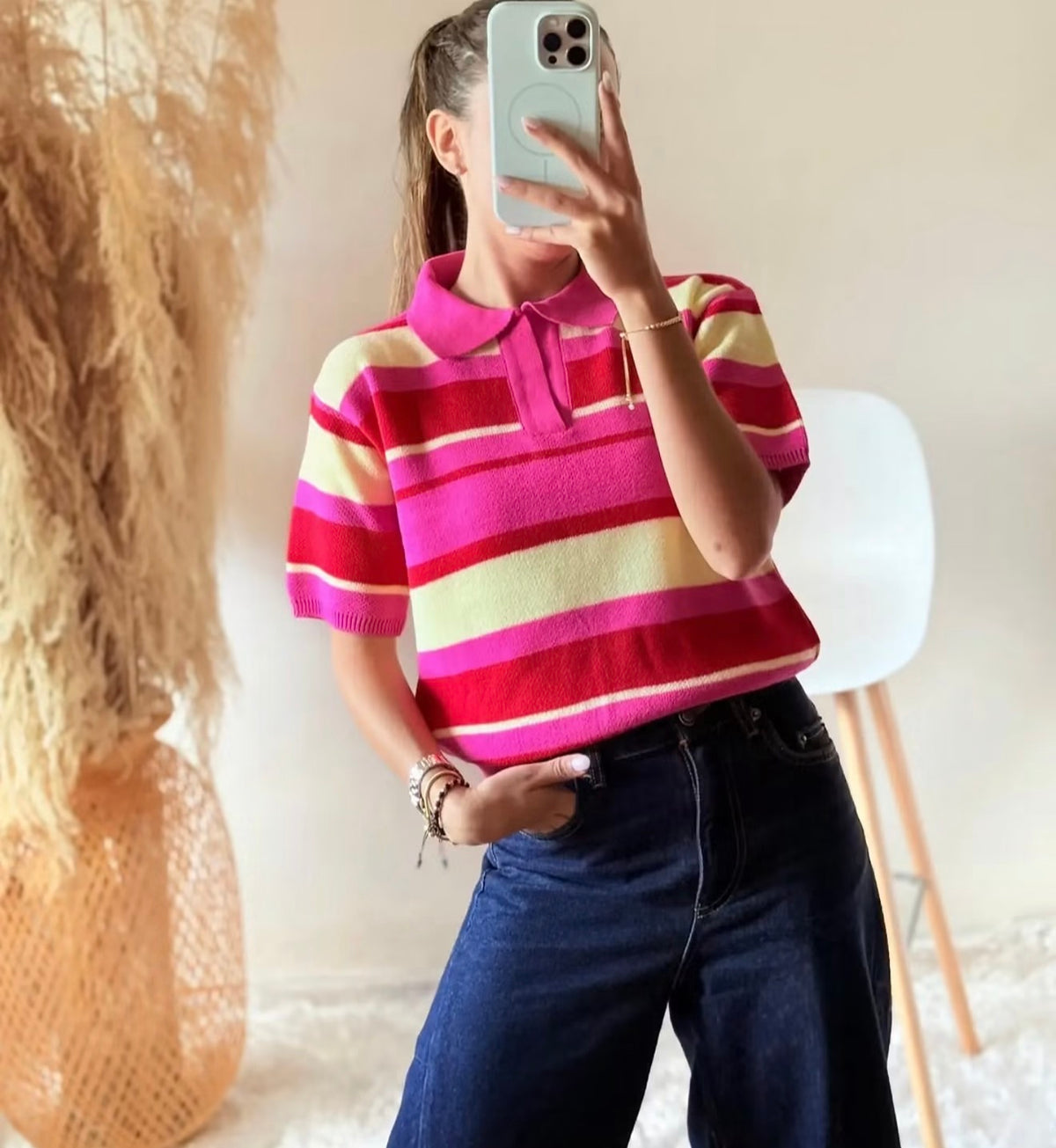 Camisa polo tejida