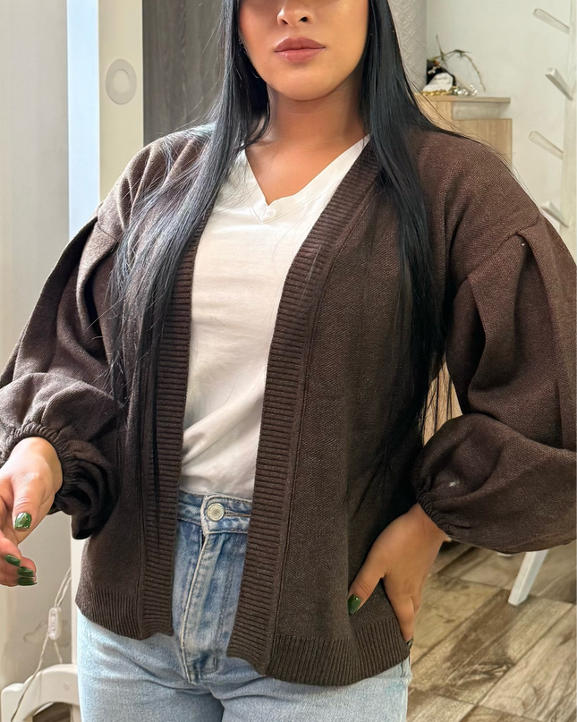 Cárdigan Manga Globo