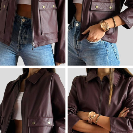 Chaqueta cuero tex