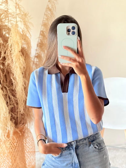 Camiseta tejida polo