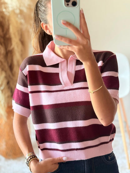 Camisa polo tejida