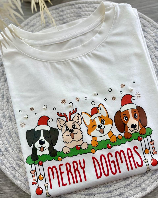 Camiseta navideña Merry dogmas