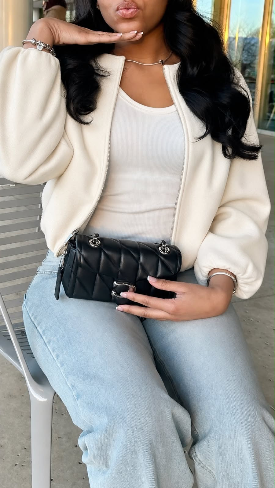 Chaqueta bumper paño