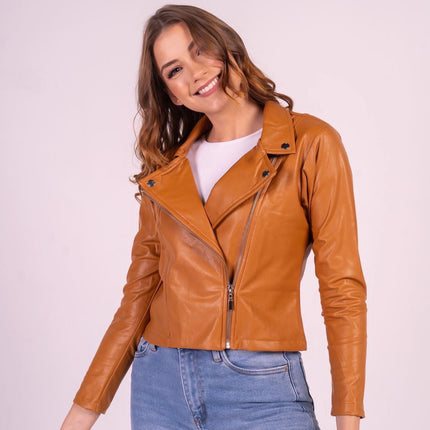 Chaqueta Cuerina Miel
