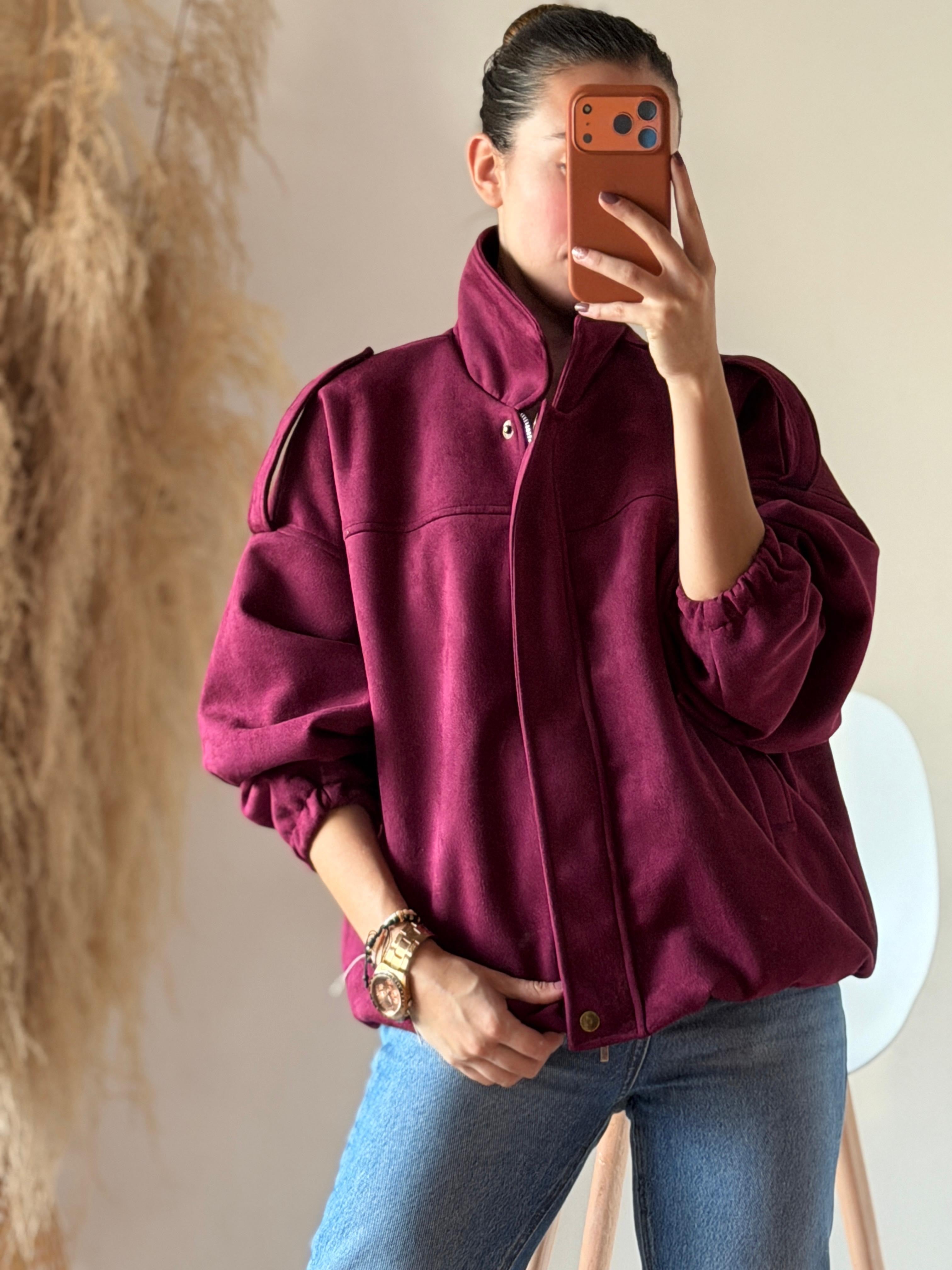 Chaqueta bomber gamuza