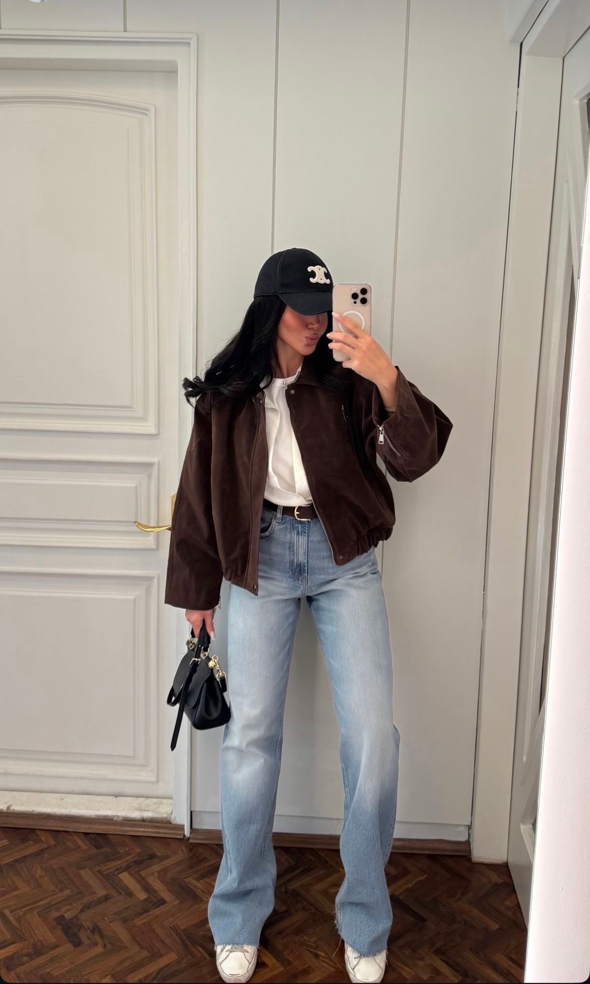 Chaqueta bomber gamuza