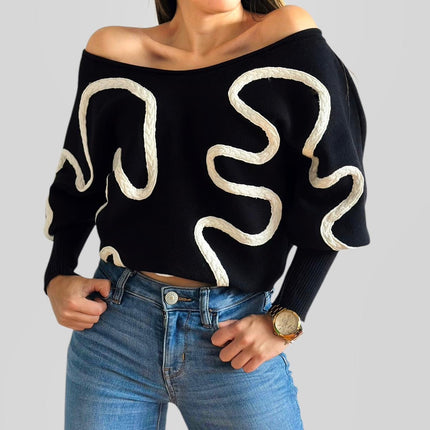 Suéter trenza cuello v