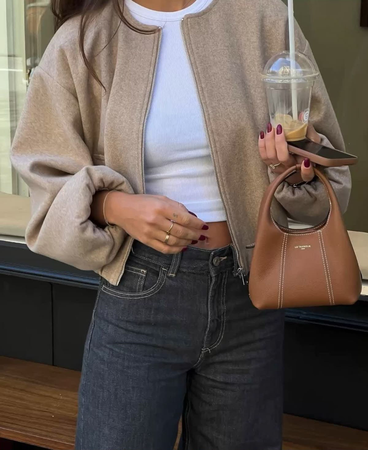 Chaqueta bumper paño