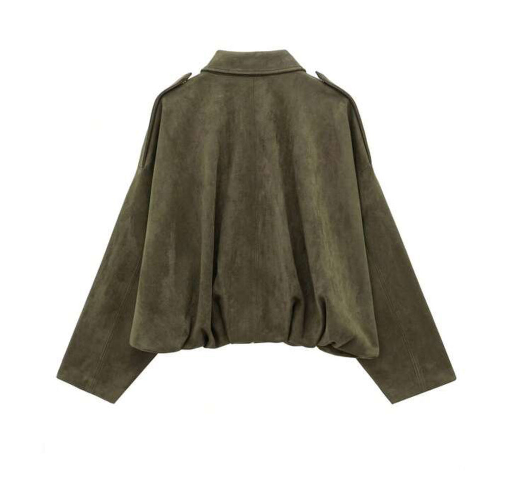 Chaqueta bomber gamuza