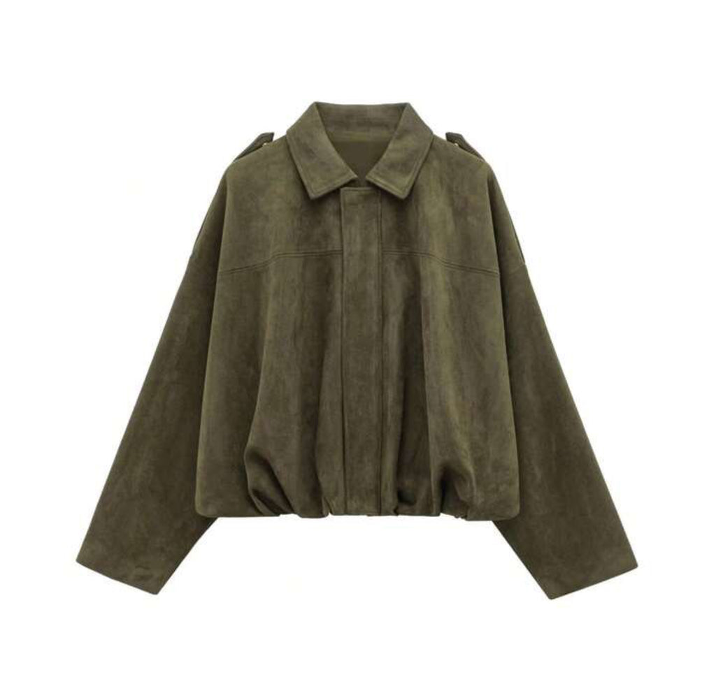 Chaqueta bomber gamuza