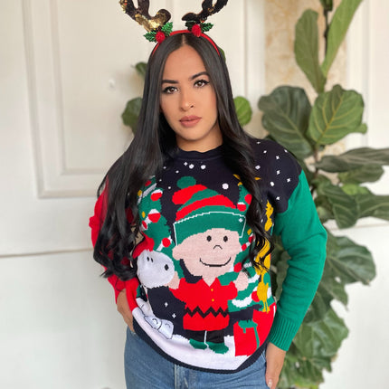 Suéter navideño snoopy