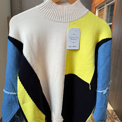 Suéter pop denim