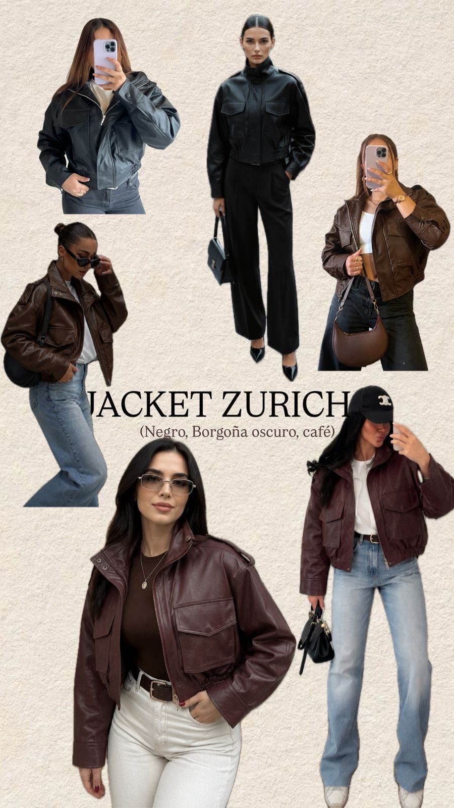 Chaqueta cuero tex Turquía