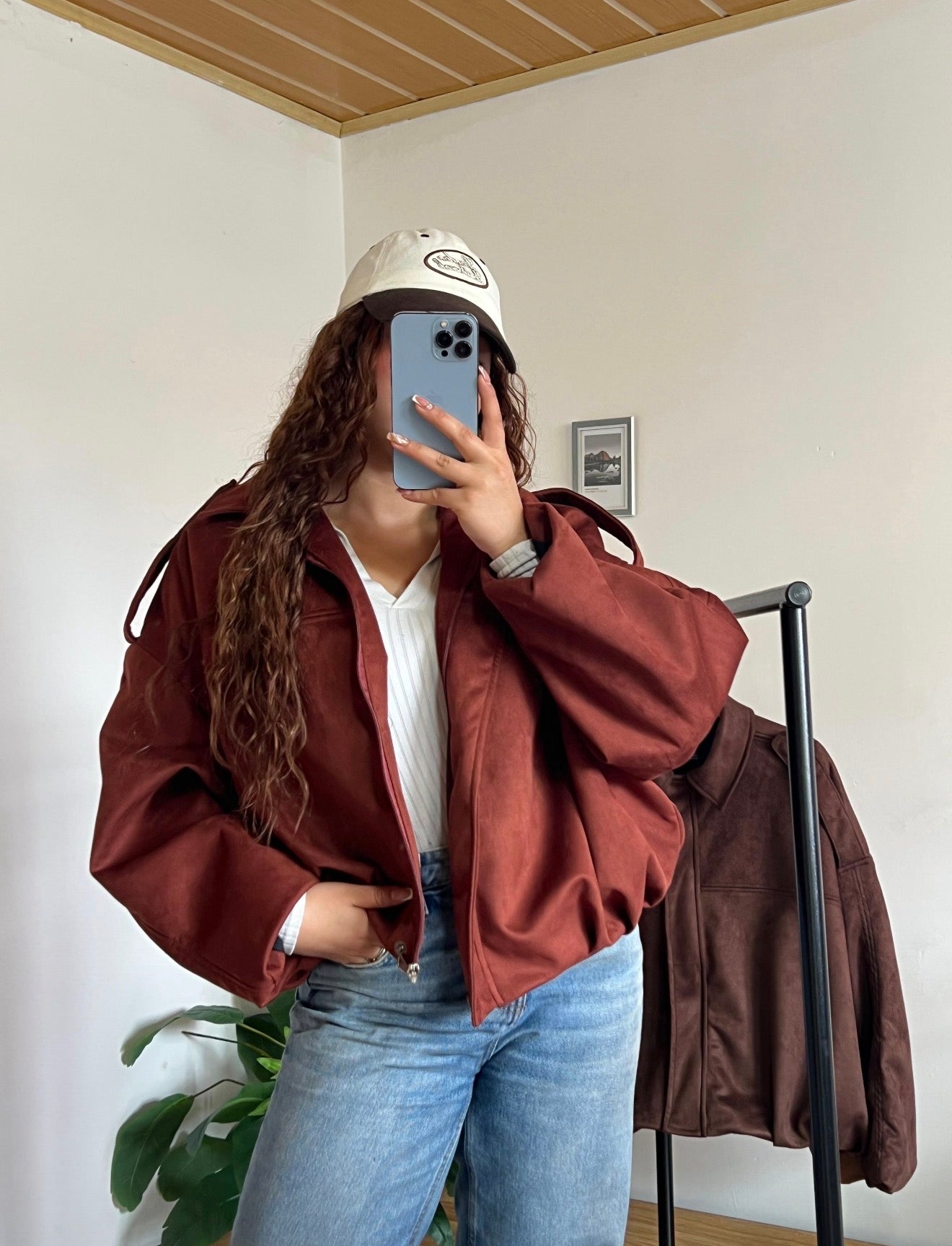 Chaqueta bomber gamuza