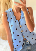 Chaleco romantic Polka dot