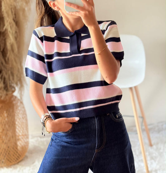 Camisa polo tejida