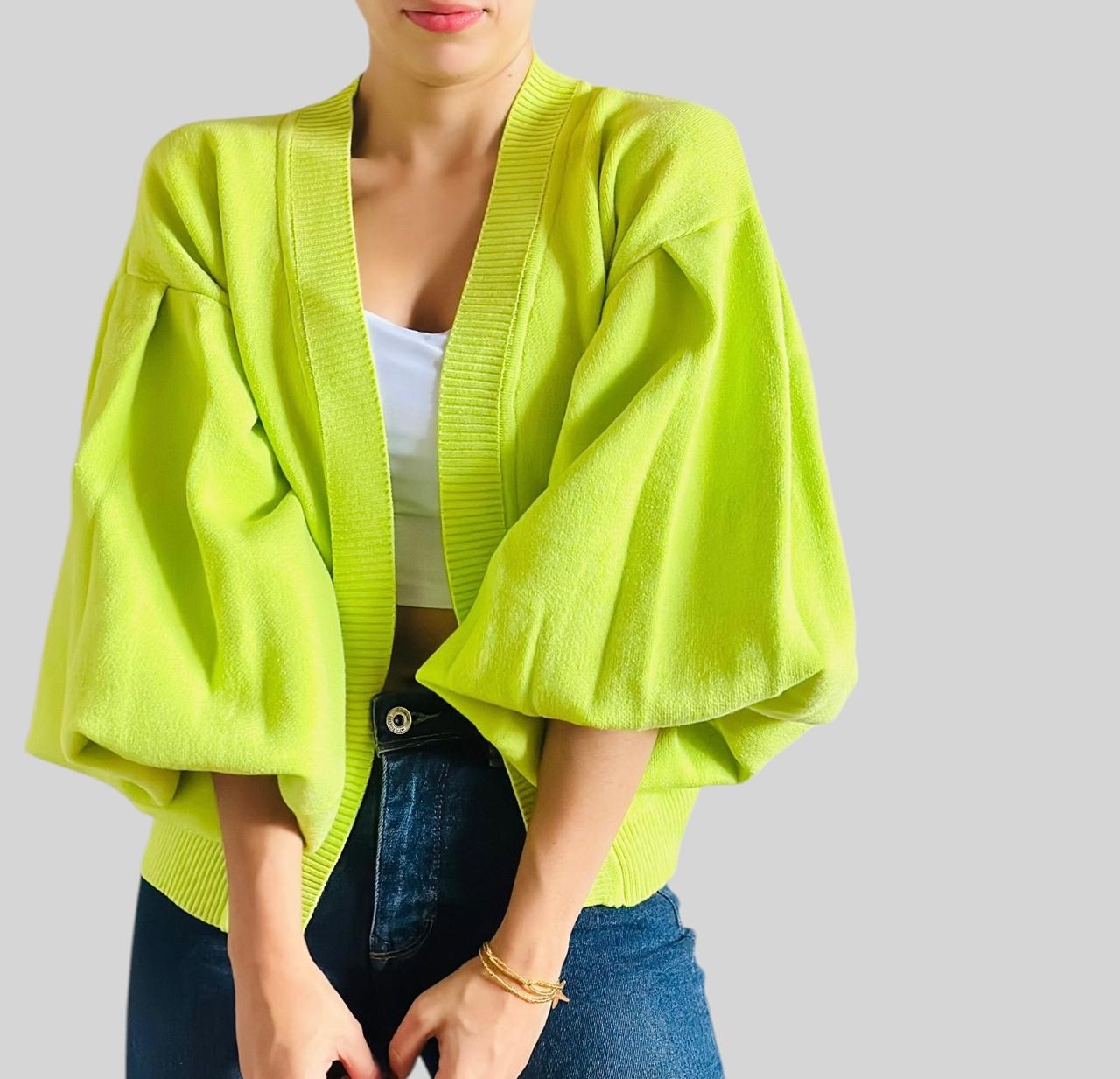 Cárdigan Manga Globo