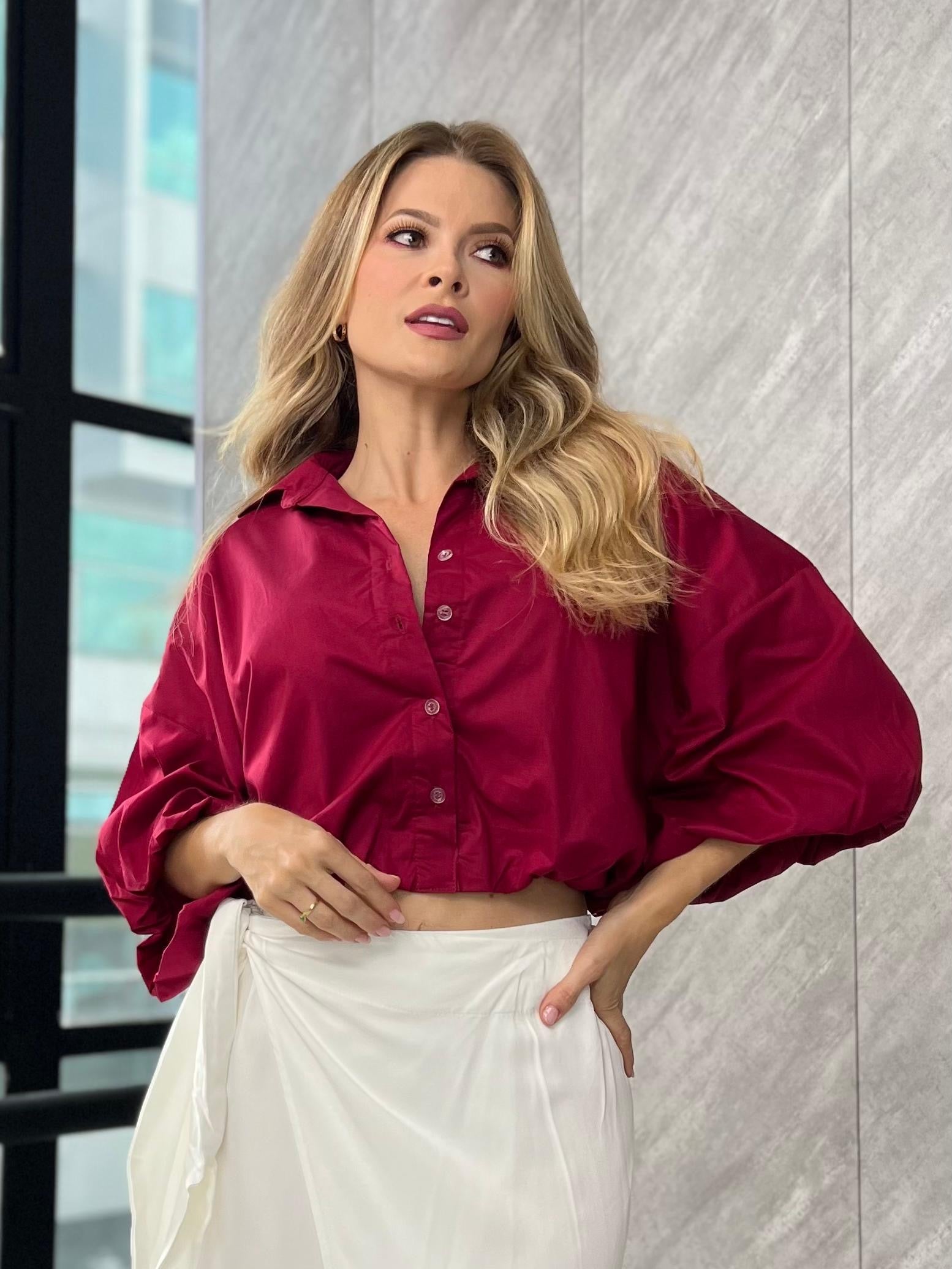 Blusa manga globo Ivon