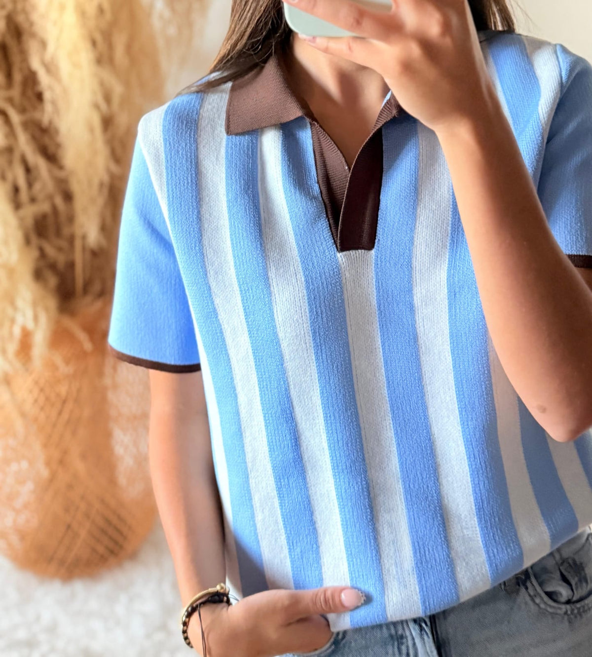 Camiseta tejida polo