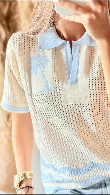 Blusa tejida palma