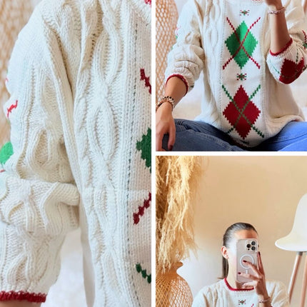 Suéter navideño Rombos