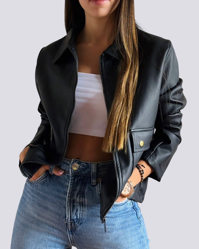 Chaqueta cuero tex