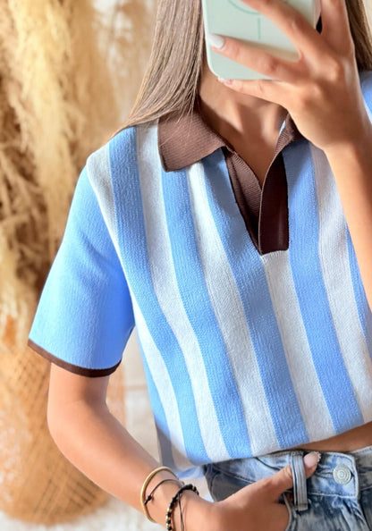 Camiseta tejida polo
