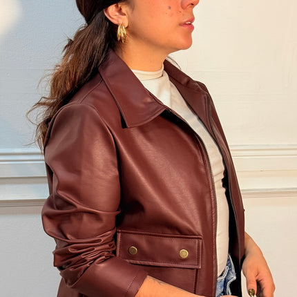Chaqueta cuero tex