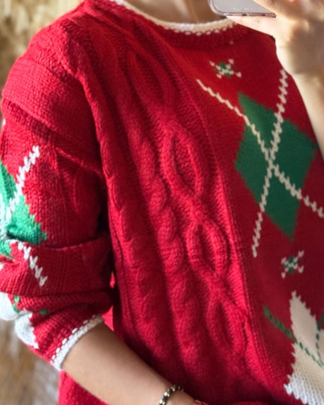 Suéter navideño Rombos