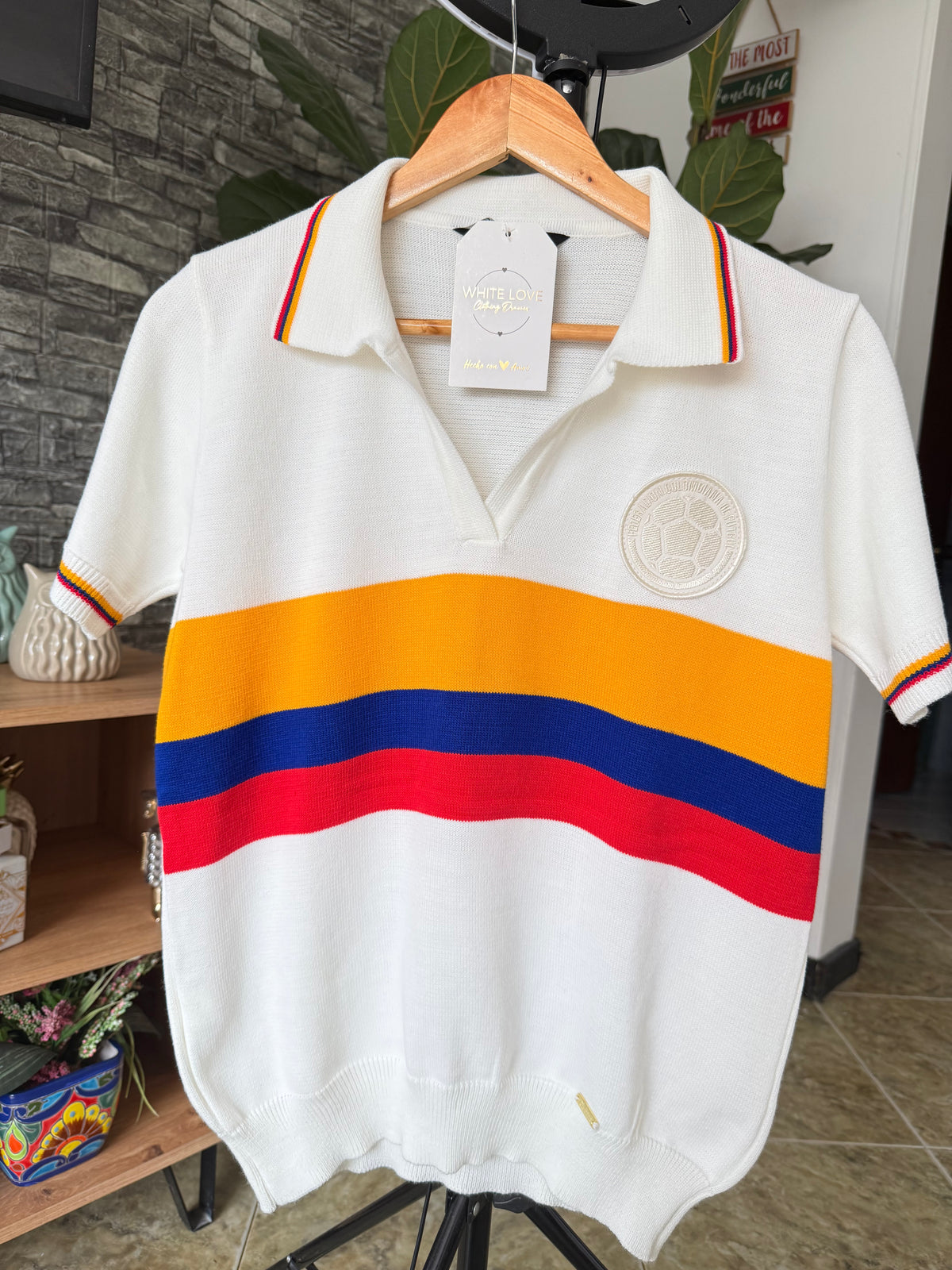 Camiseta polo Colombia hombre