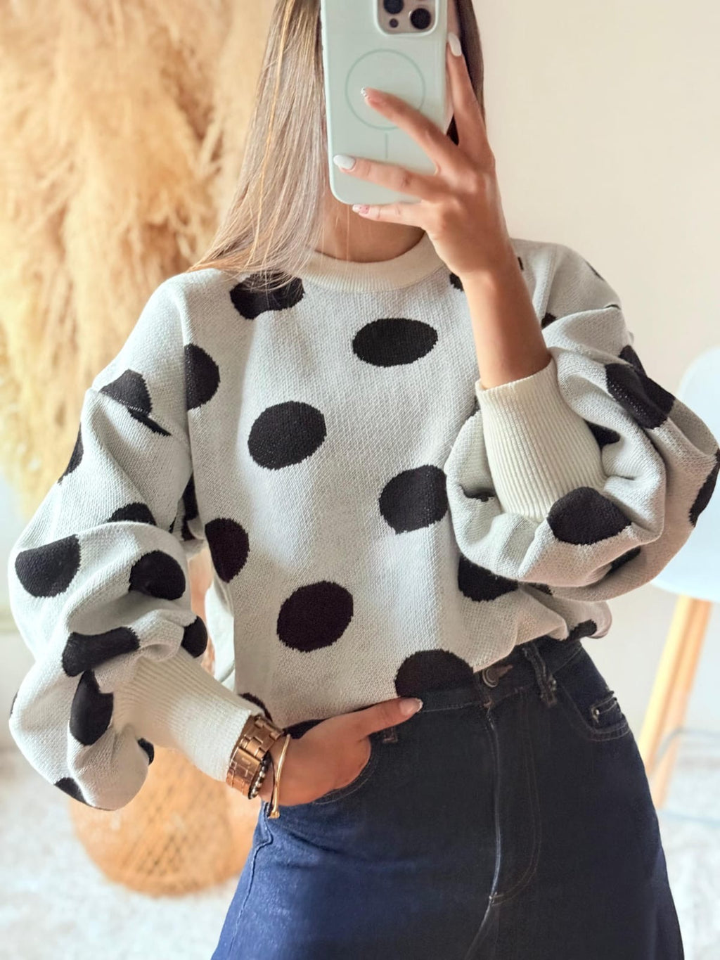 Sueter polka dots globo