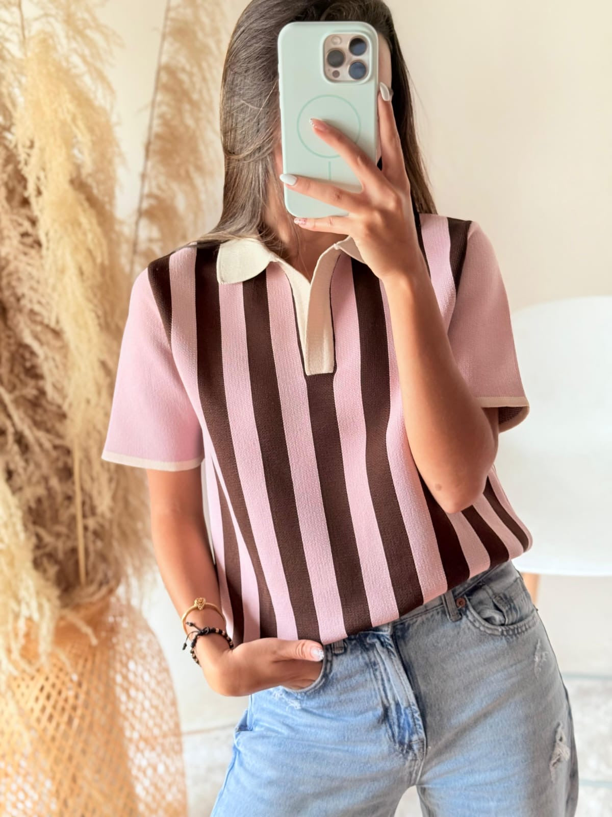 Camiseta tejida polo
