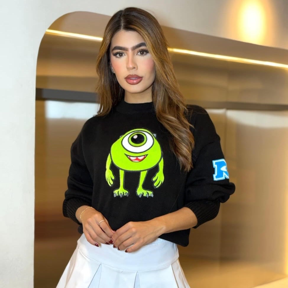 Suéter bordado Mike wasowski