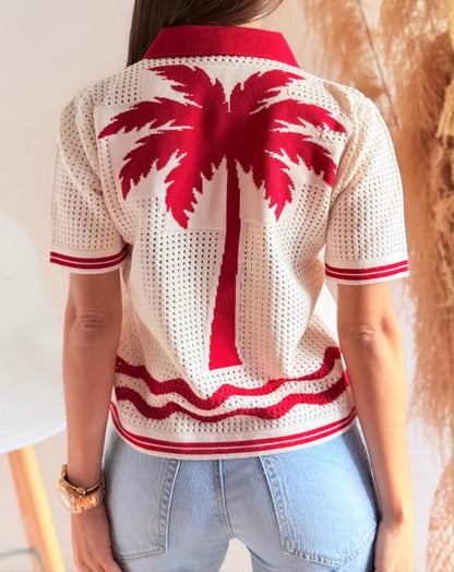 Blusa tejida palma