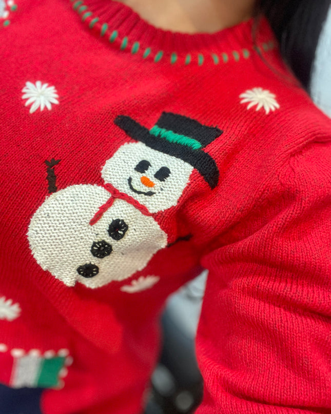 Suéter navideño artesanal