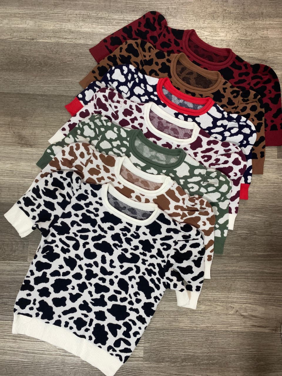 Blusa tejida tejida cow