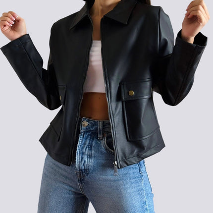 Chaqueta cuero tex