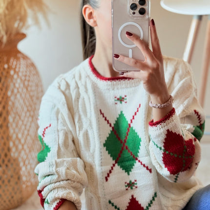 Suéter navideño Rombos