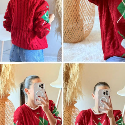 Suéter navideño Rombos