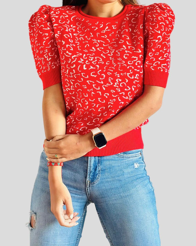 Blusa tejida Print