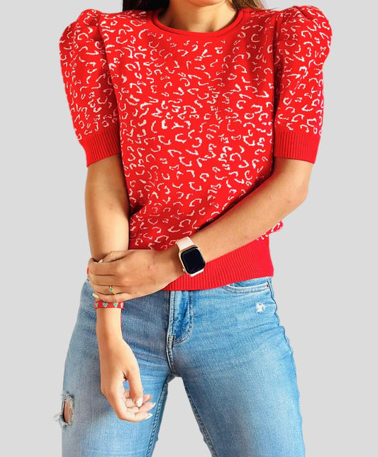 Blusa tejida Print