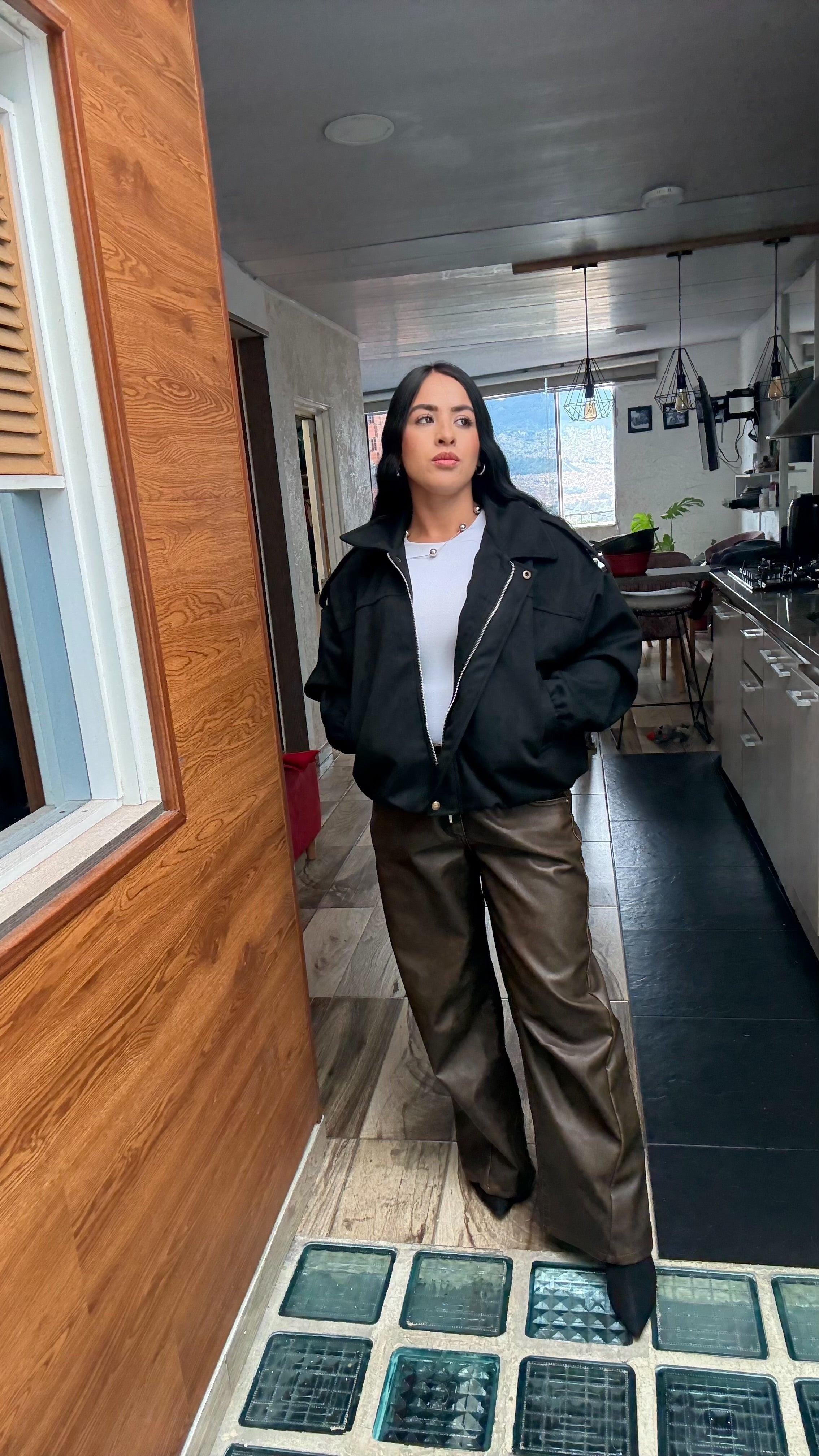 Chaqueta bomber gamuza