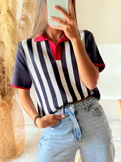Camiseta tejida polo