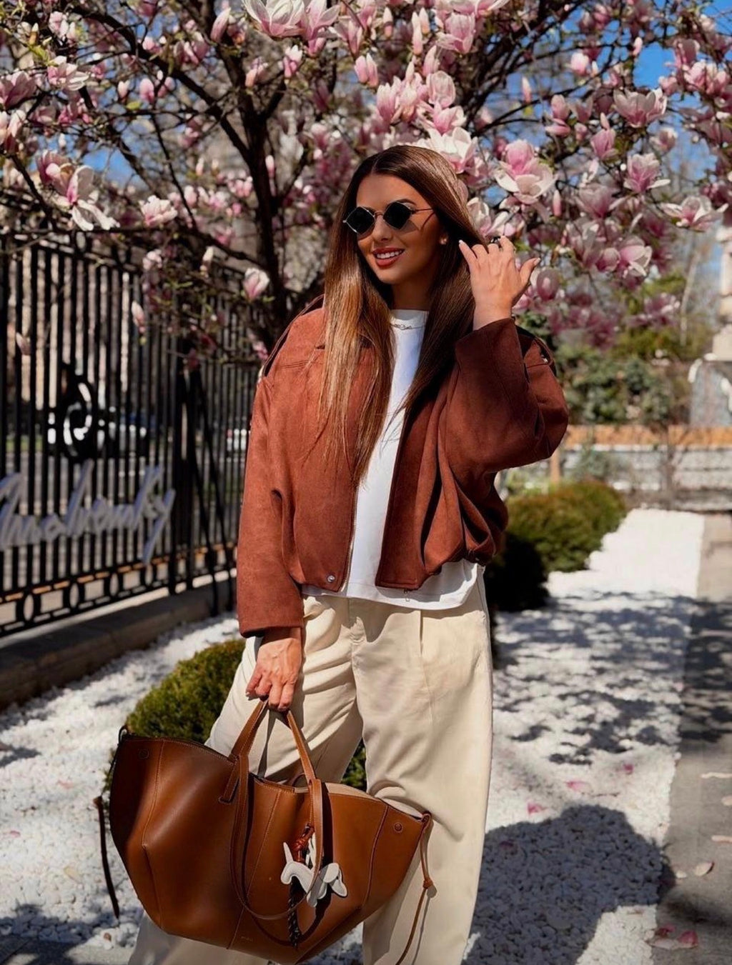 Chaqueta bomber gamuza