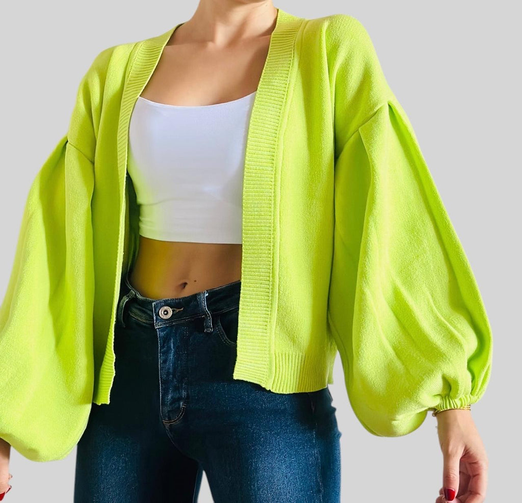 Cárdigan Manga Globo