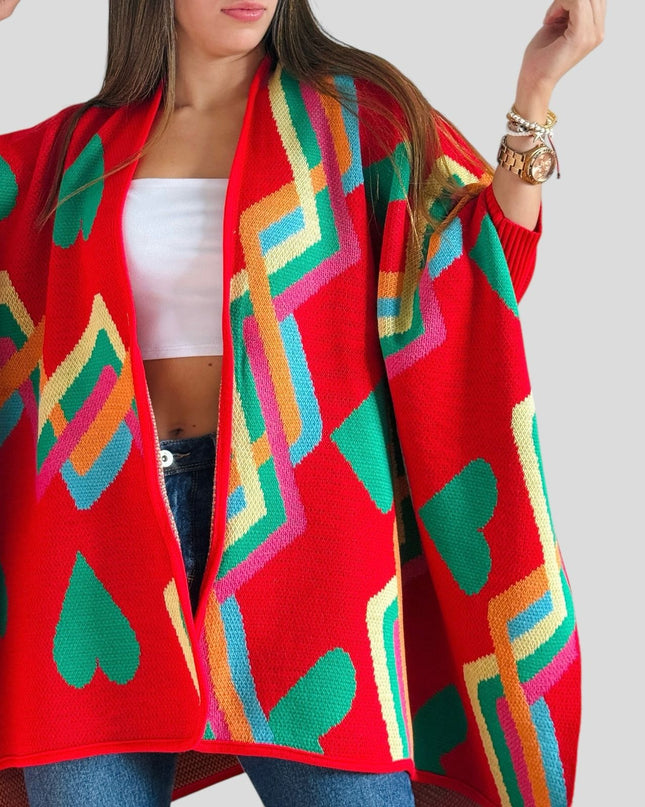 Capa Corazón arcoíris