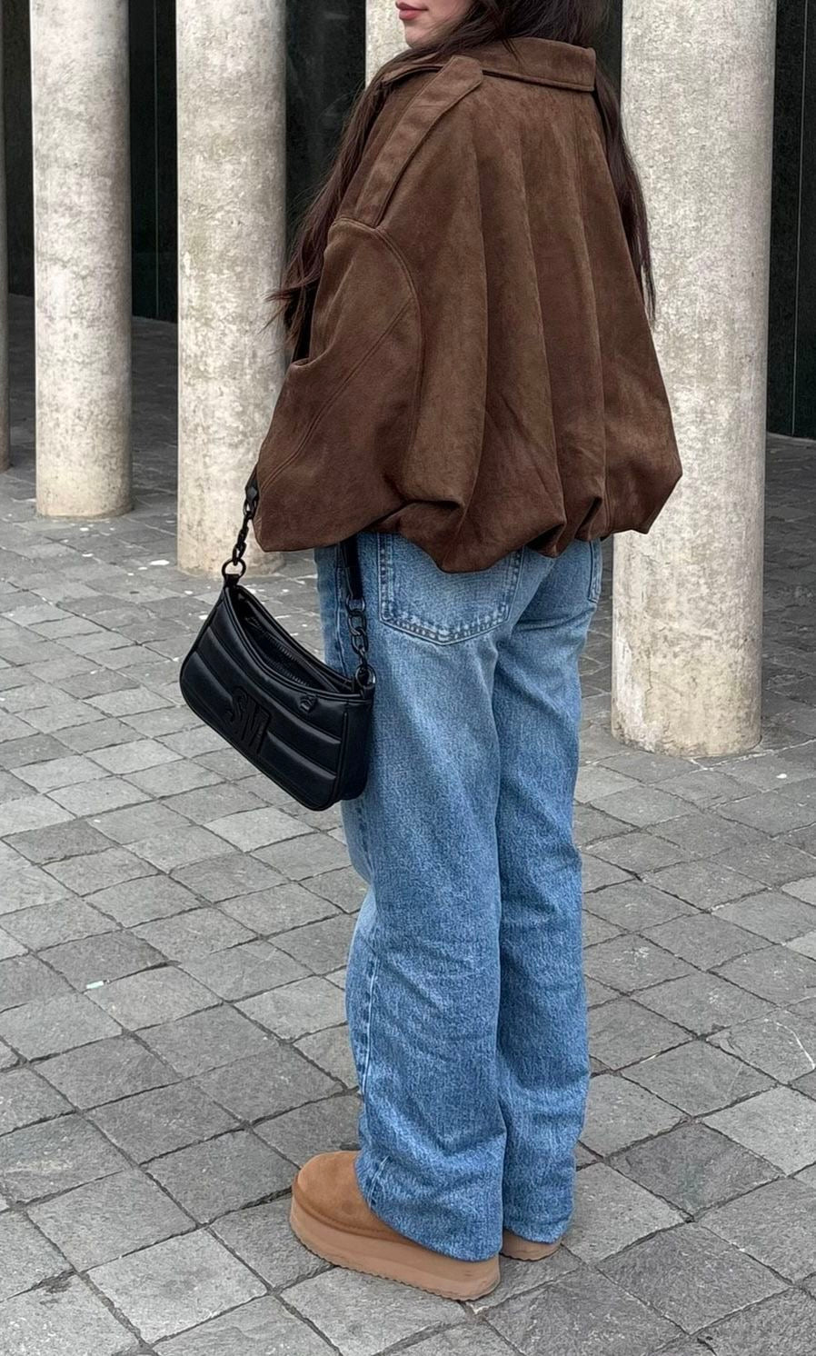 Chaqueta bomber gamuza