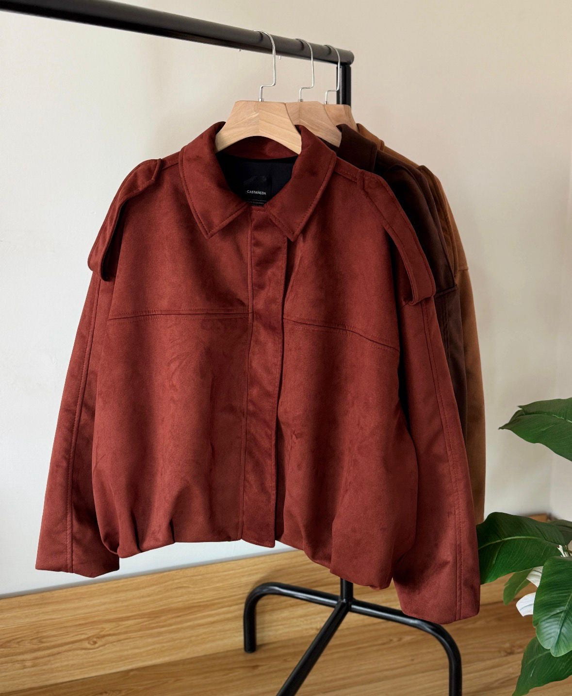 Chaqueta bomber gamuza