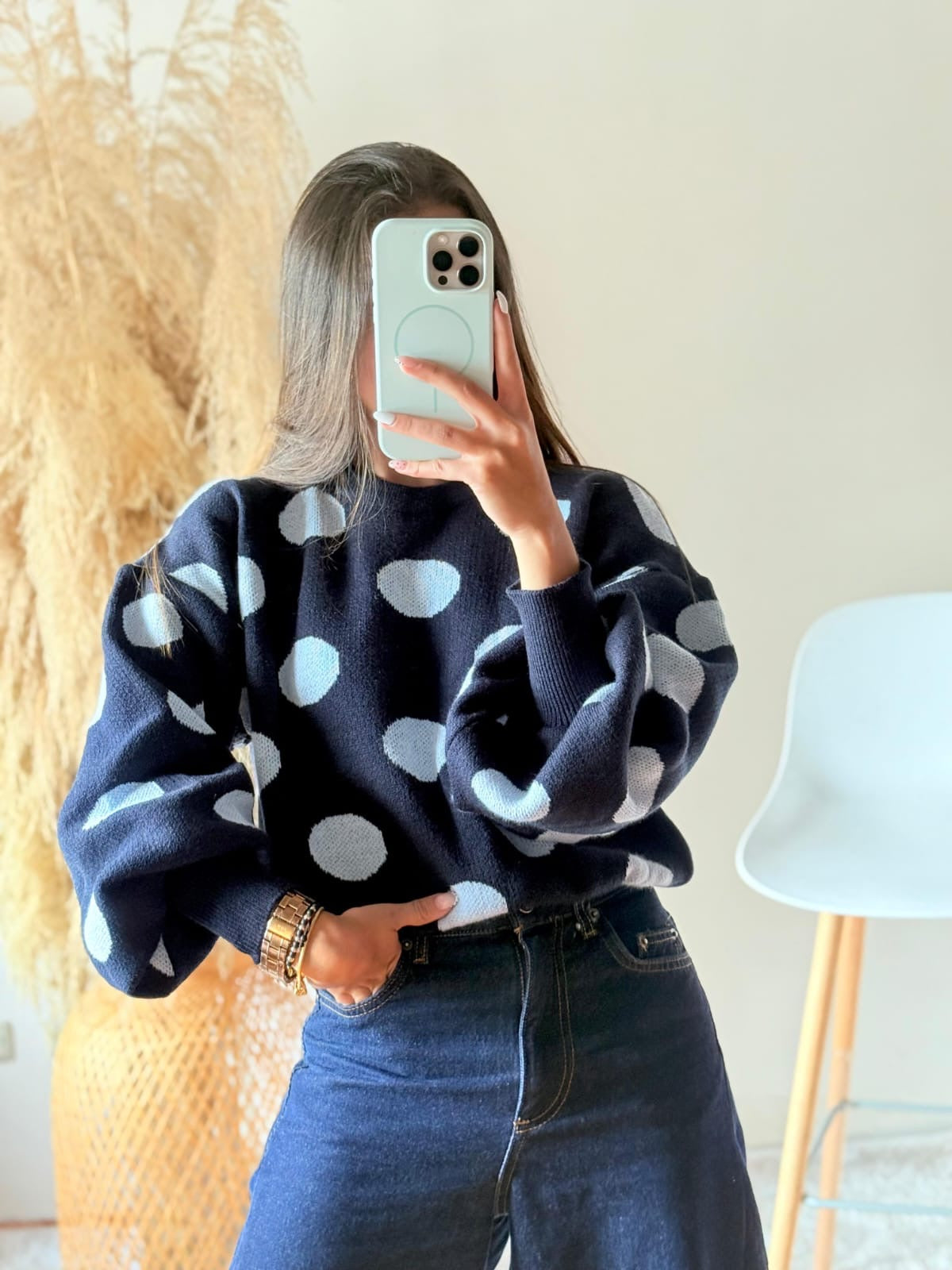 Sueter polka dots globo